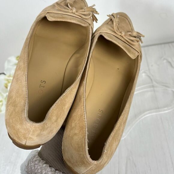 Talbots Women’s Francesca Tan Suede Leather Driving Flat Size 8.5 - Picture 10 of 10